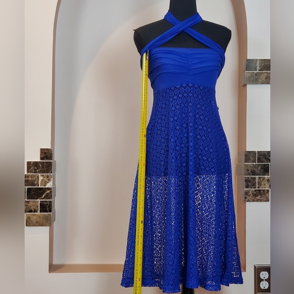 La Vie En Rose Aqua Two-way Lace Skirt-Dress ( Size XS) - Picture 7 of 7